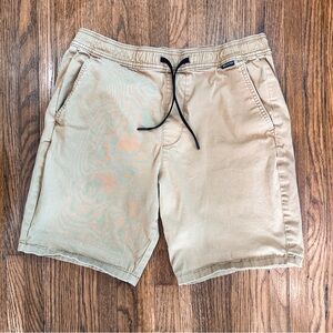 Khaki Hollister Drawstring Casual Shorts